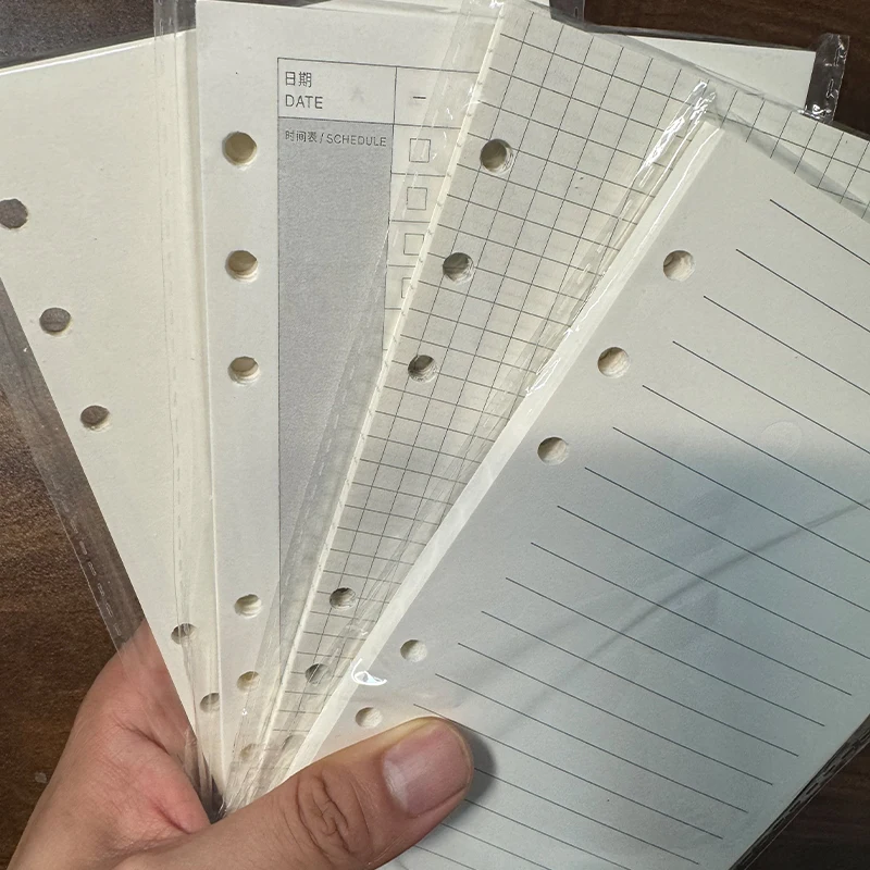 6 Holes A6 Notebook Refill Paper 60 Sheets Inner Pages Inser