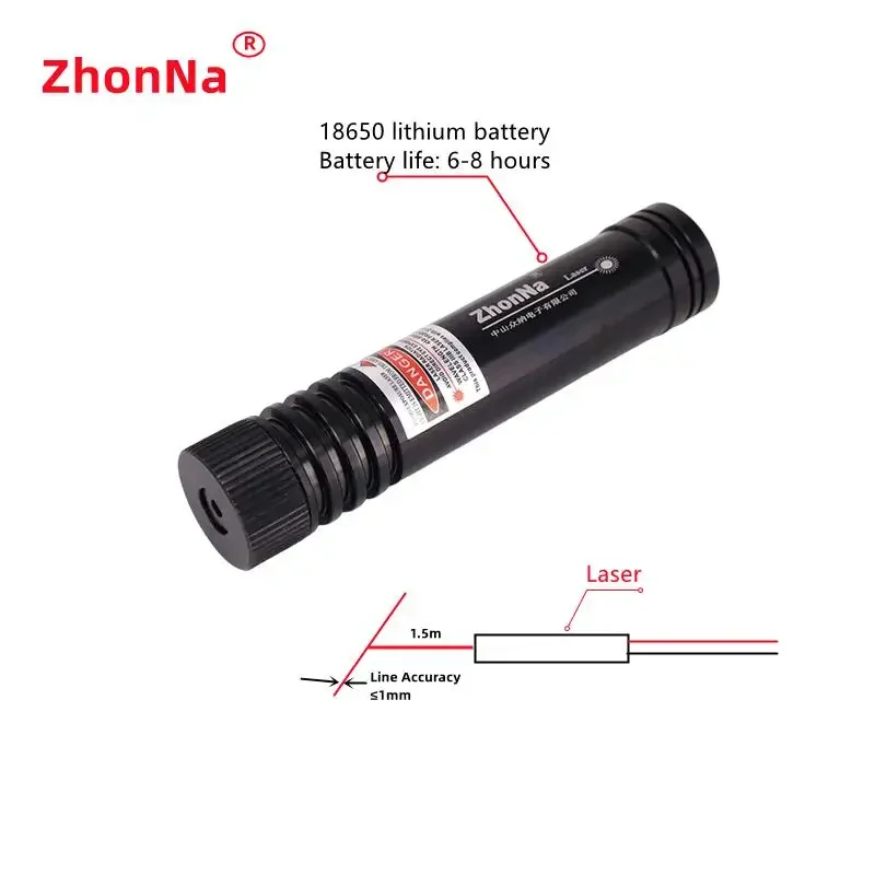 532nm35 Wavelength for Wood and Stone Cutting and Positioning Tools, Horizontal and Cross Line, USB-A Charging, DC5521 Cable