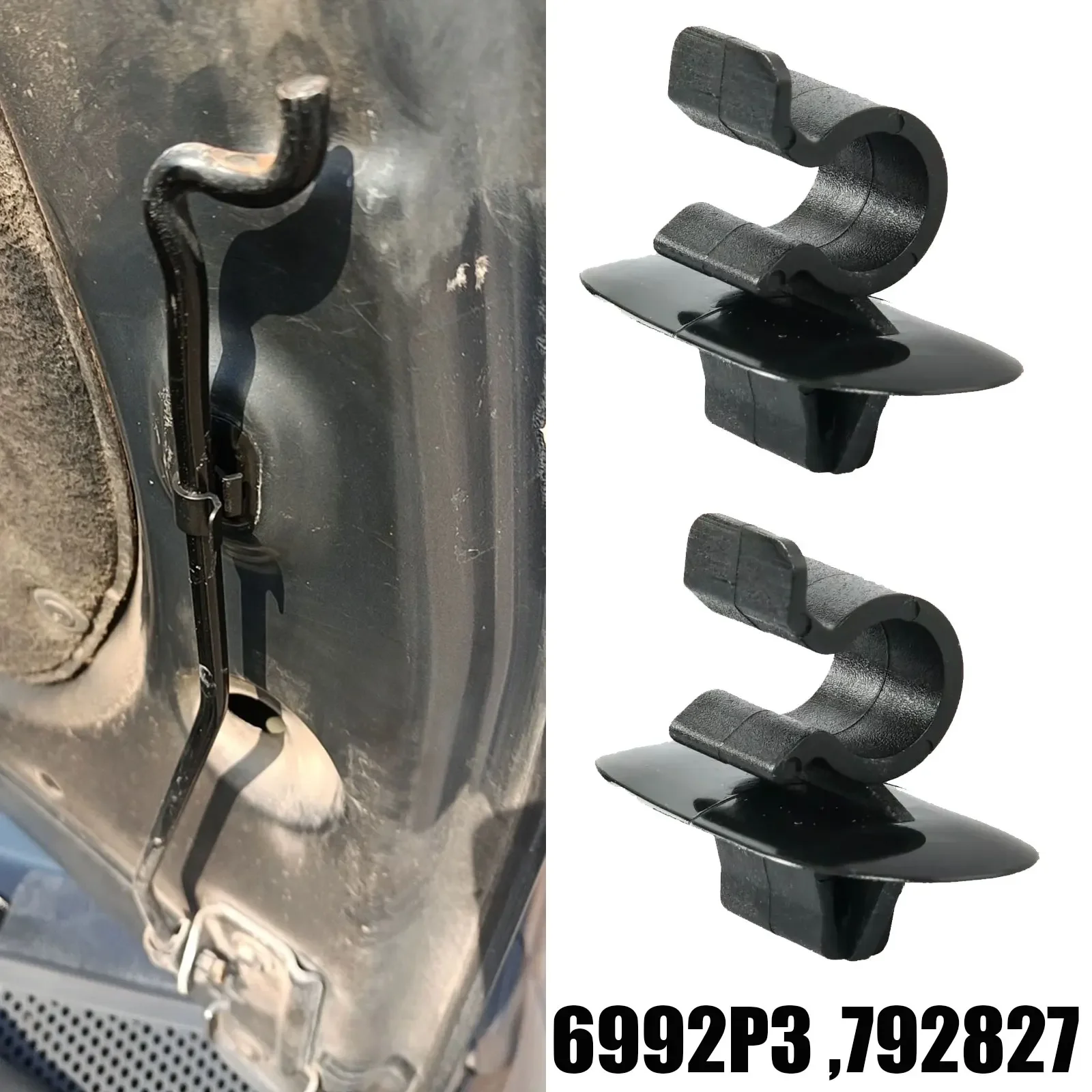 For Peugeot 206 306 407 3008 Partner Hood Bonnet Rod Support Stay Clip Holder Fastener Retainer 6992P3 792827 2/4/8/20Pcs