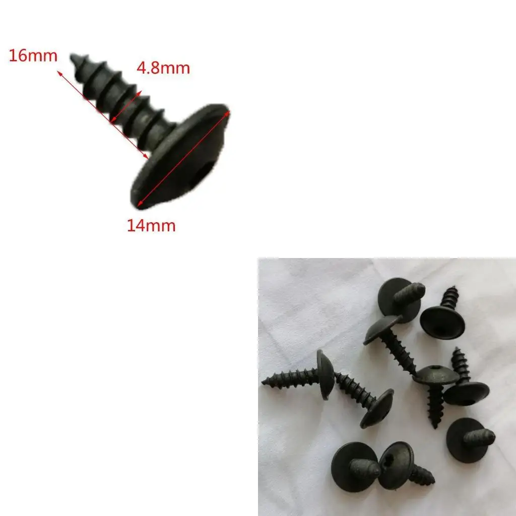 

10Pcs Wearproof Car Mudguard for Fender Self-tapping Screws Retainer Fastener