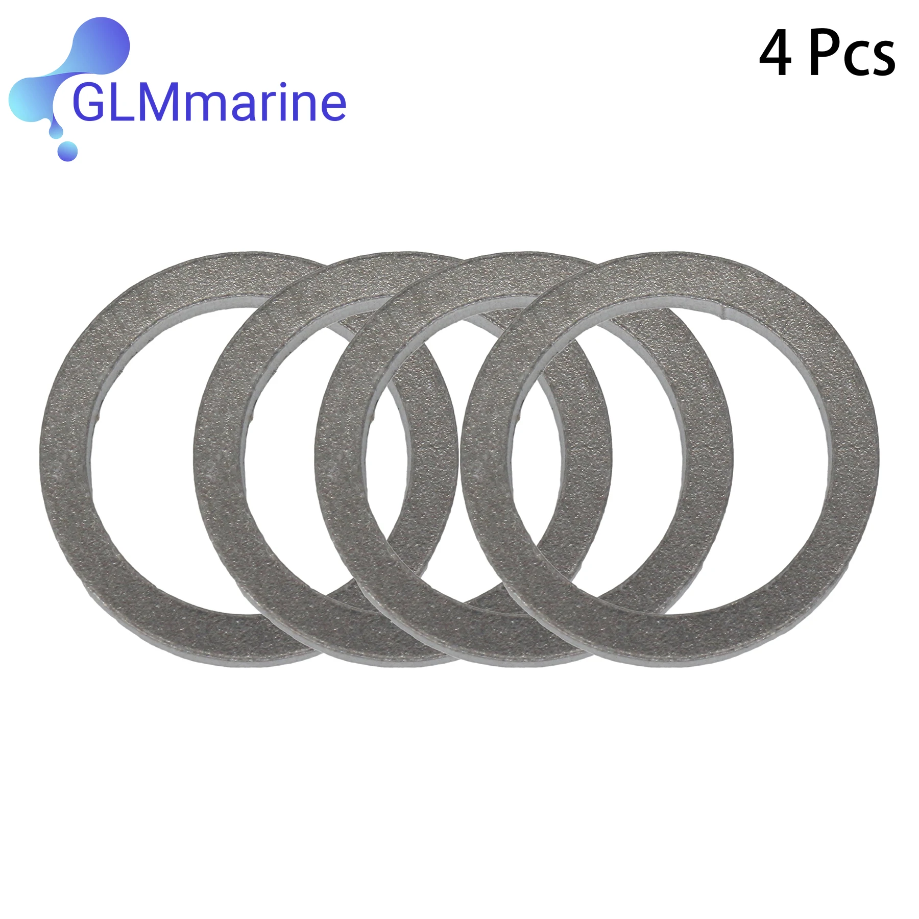 4 PACK Compatible with YAMAHA Outboard Oil Drain Screw Gasket 4-Stroke 90430-14M09-00