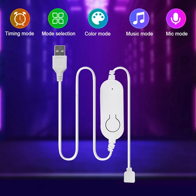 Tuya-LEDストリップライトコントローラー,wifi,dc5v,usb,調光器,タイマーモード,2835, 5050,スマートライフアプリ