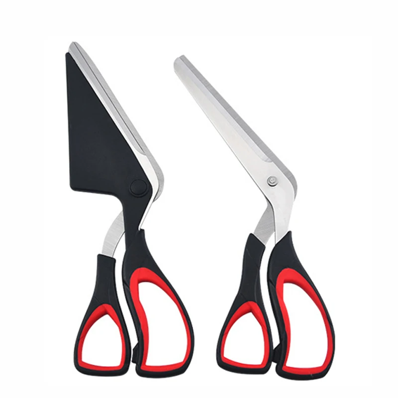 Multifunctional Pizza Scissors Stainless Steel Scissor Cut Pizza Slicer Sharp Detachable Cutting Tools For Restaurant Kitchen