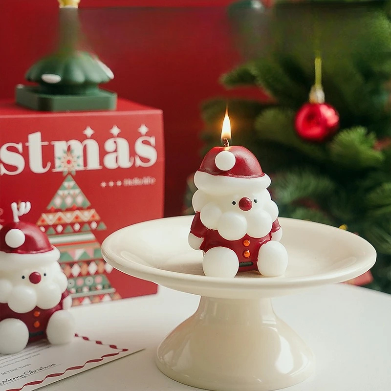 Weihnachtsduftkerzen-Set, Atmosphäre, Zuhause, handgefertigtes Weihnachtsgeschenk