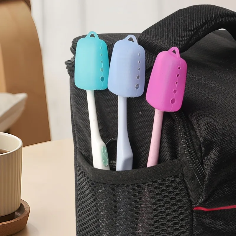 20/1PCS Silicone Toothbrush Head Cover Holder Travel Hiking Camping Portable Brush Protect Storage Organizer Dustproof Cap Case