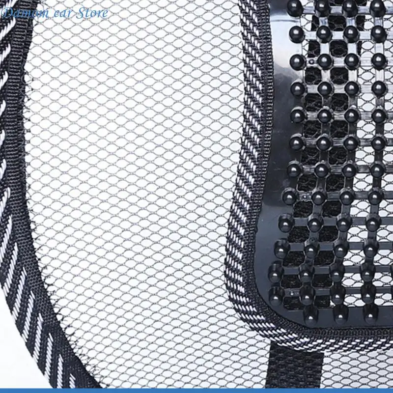 A2UC Mesh Lower Back Support Pad for Commute and Desk Seating, Vented Lumbar Rest Summer Massage Cushion