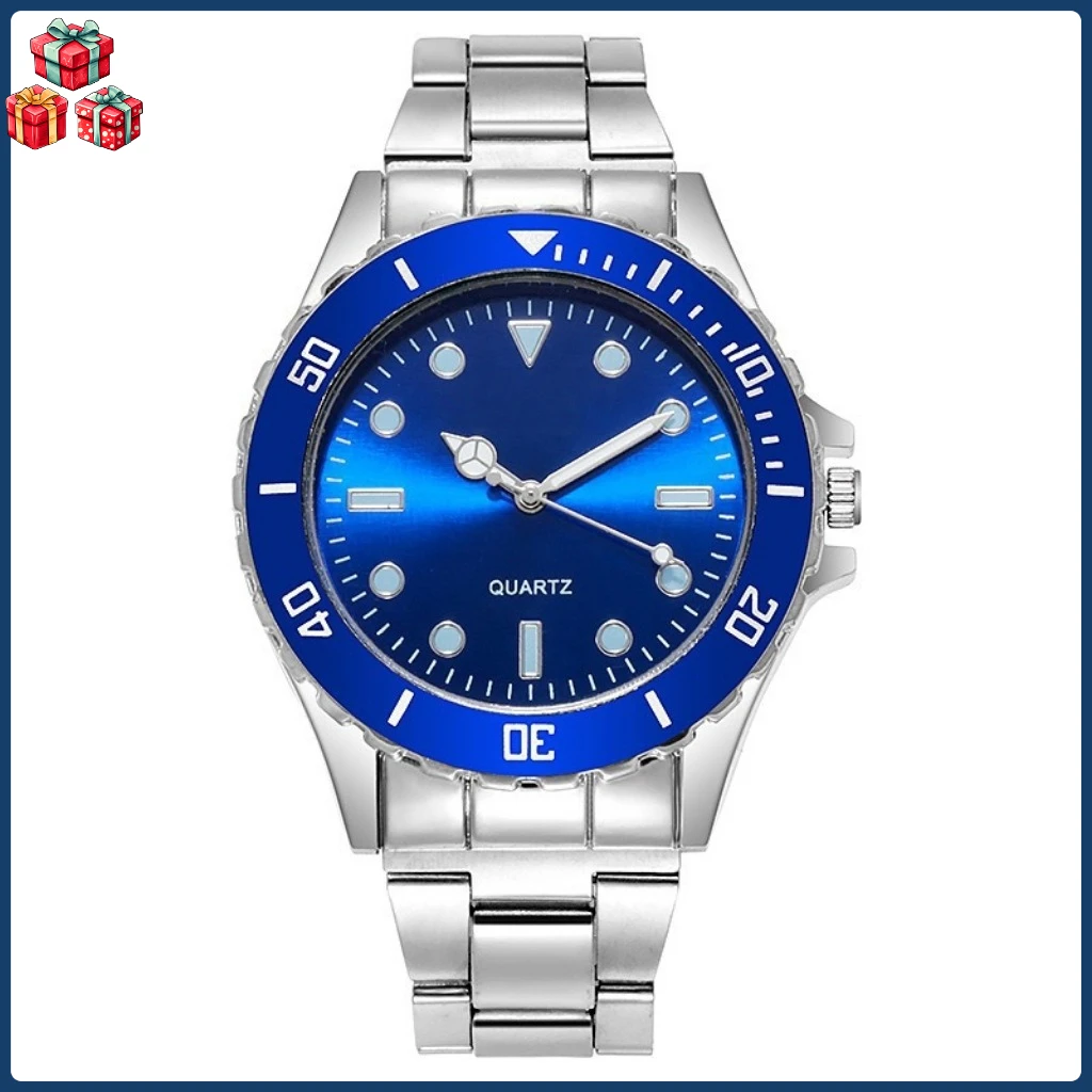 

Светящиеся кварцевые часы для пар, модные повседневные наручные часы с ремешком из нержавеющей стали, идеальный праздничный подарок