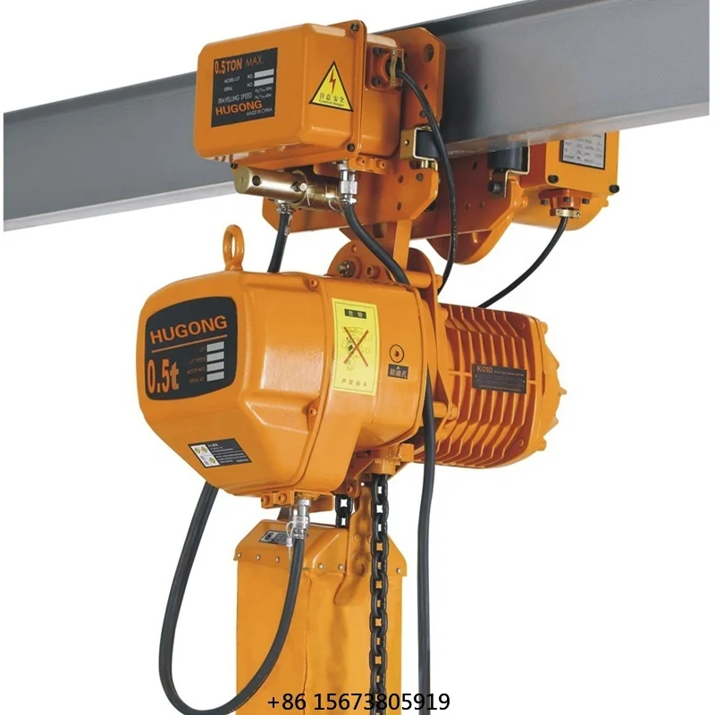 

HSY 1 Ton New Electric Chain Hoist with Alloy Steel Construction for Retail and Hotels