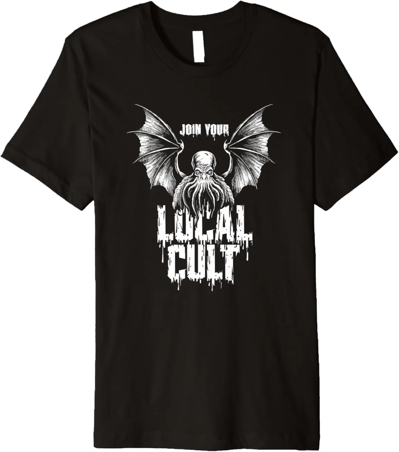 Cthulhu Join Your Local Cult, Vintage Cosmic Horror Cthulhu Premium T-Shirt