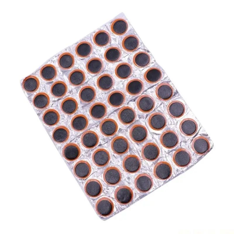 

J0MA 48 шт., инструмент для ремонта шин велосипеда и мотоцикла, водонепроницаемые заплаты для шин, езда на большие расстояния,