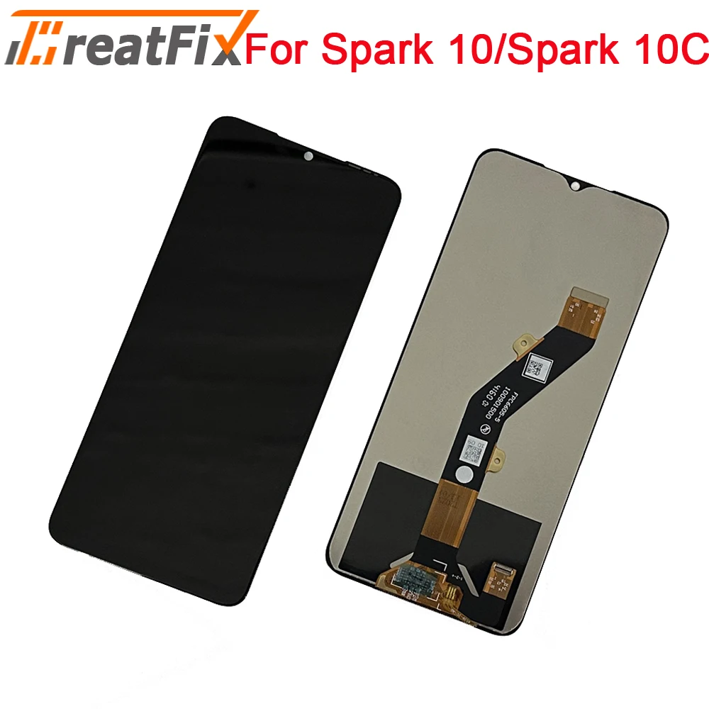 For Tecno Spark 10 5G KI5q KI8 LCD Display Screen Touch Sensor Digitizer For Tecno Spark 10C KI5k lcd Spark 10 Pro KI7 LCD Parts