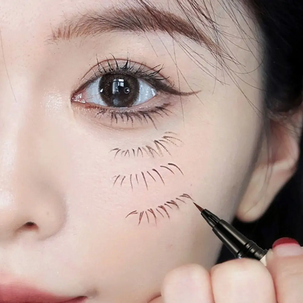 Brown Smooth Face Drawing Natural Korean Comestics Eye Makeup Tool Eye Liner Pencil Liquid Eyeliner Pen Lying Silkworm Pencil