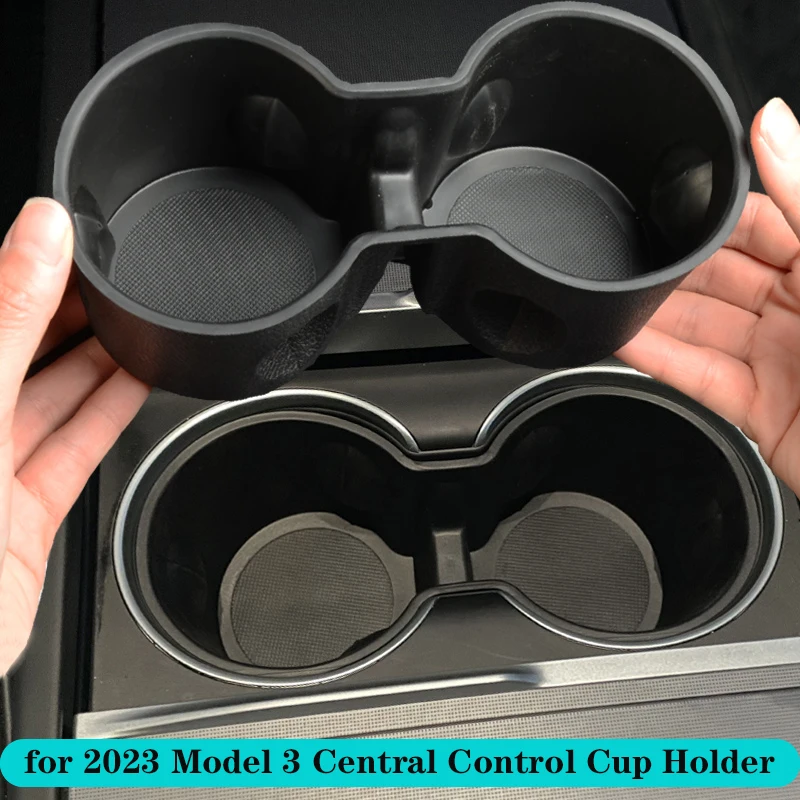 for Tesla Model 3/Y center console cup holder, cup limiter, cup holder protective sleeve, beverage holder