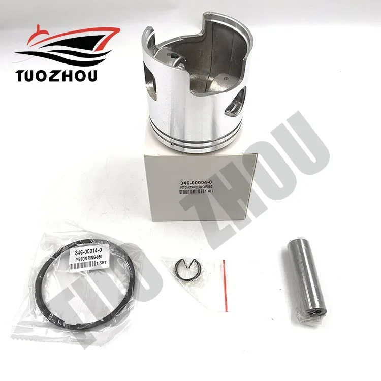 TOHATSU-Kit de piston avec segment de piston, hors-bord 346 HP, 00004mm, 0.5mm, 25/30mm, 0.50mm, 346mm, 00004mm, 68.5mm