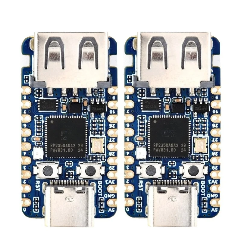1Pcs RP2350 Mini Development Board, Equipped with an Onboard USB Type-A Expansion Port, Compatible with USB 2.0/1.1 Transmission