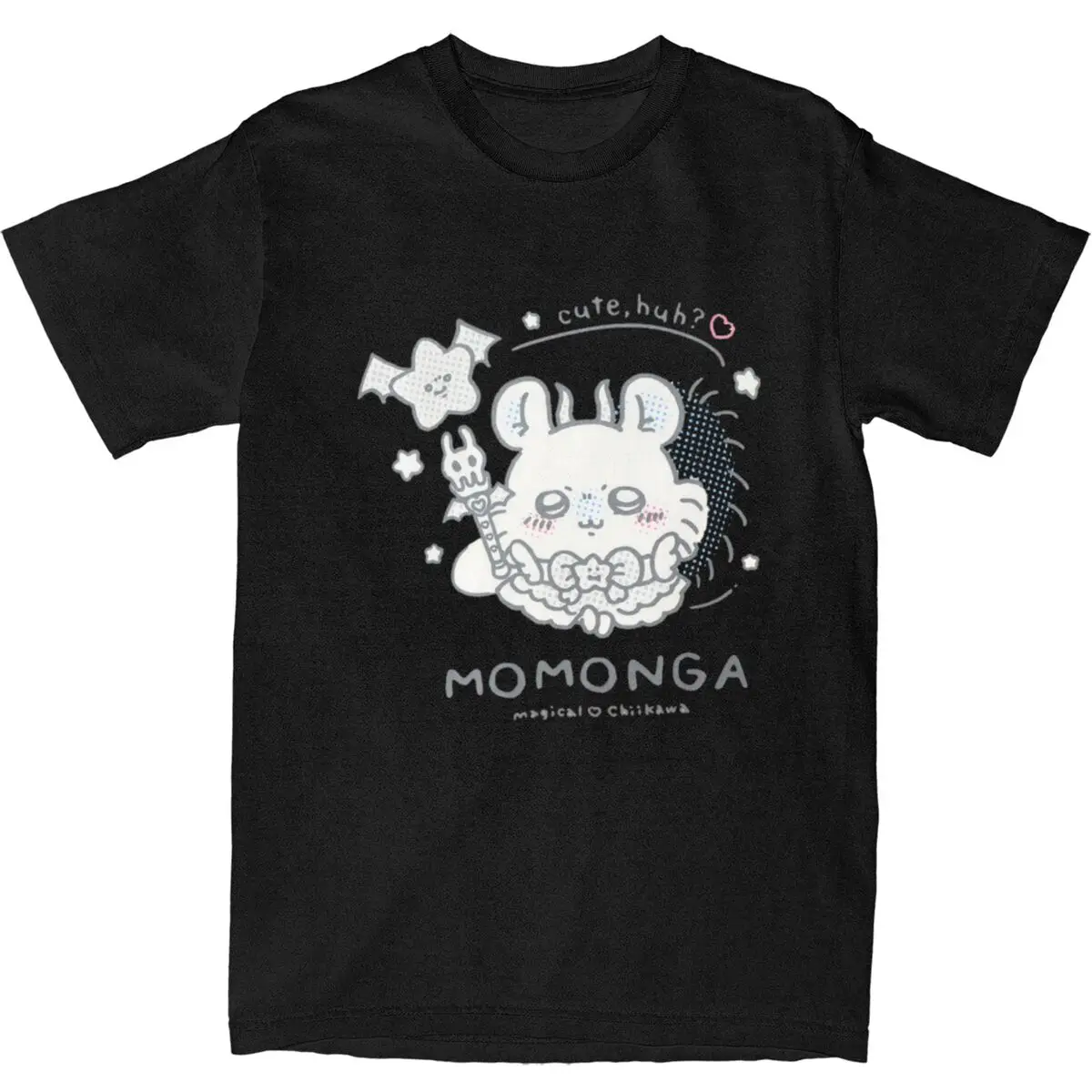 Miniso Chikawa السحرية Momonga الفانيليا تي شيرت محب تيشيرت صيفي الشارع الشهير عادية الرجال النساء الملابس القطنية هدية