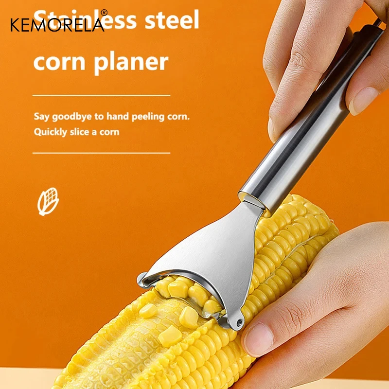 Stainless Steel Corn Slicer Ergonomic Handle Corn Sheller Peel Separately And Enjoy Fresh Corn With Minimal Effort