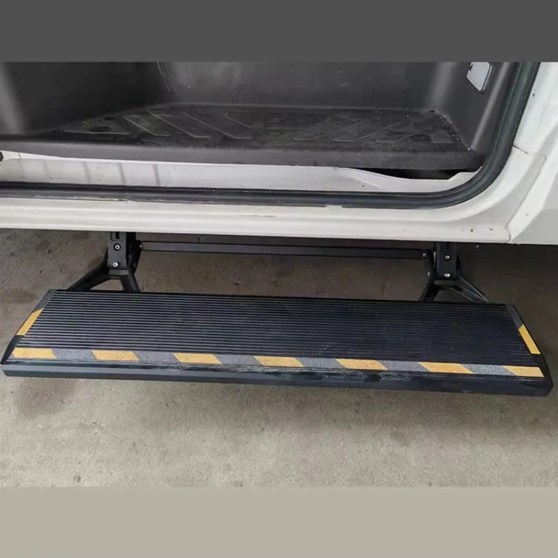رائجة البيع RV للطي خطوة الكهربائية قافلة واحدة خطوة عالية الجودة سبائك الألومنيوم الأسود متنقل B-نوع خطوة السيارة