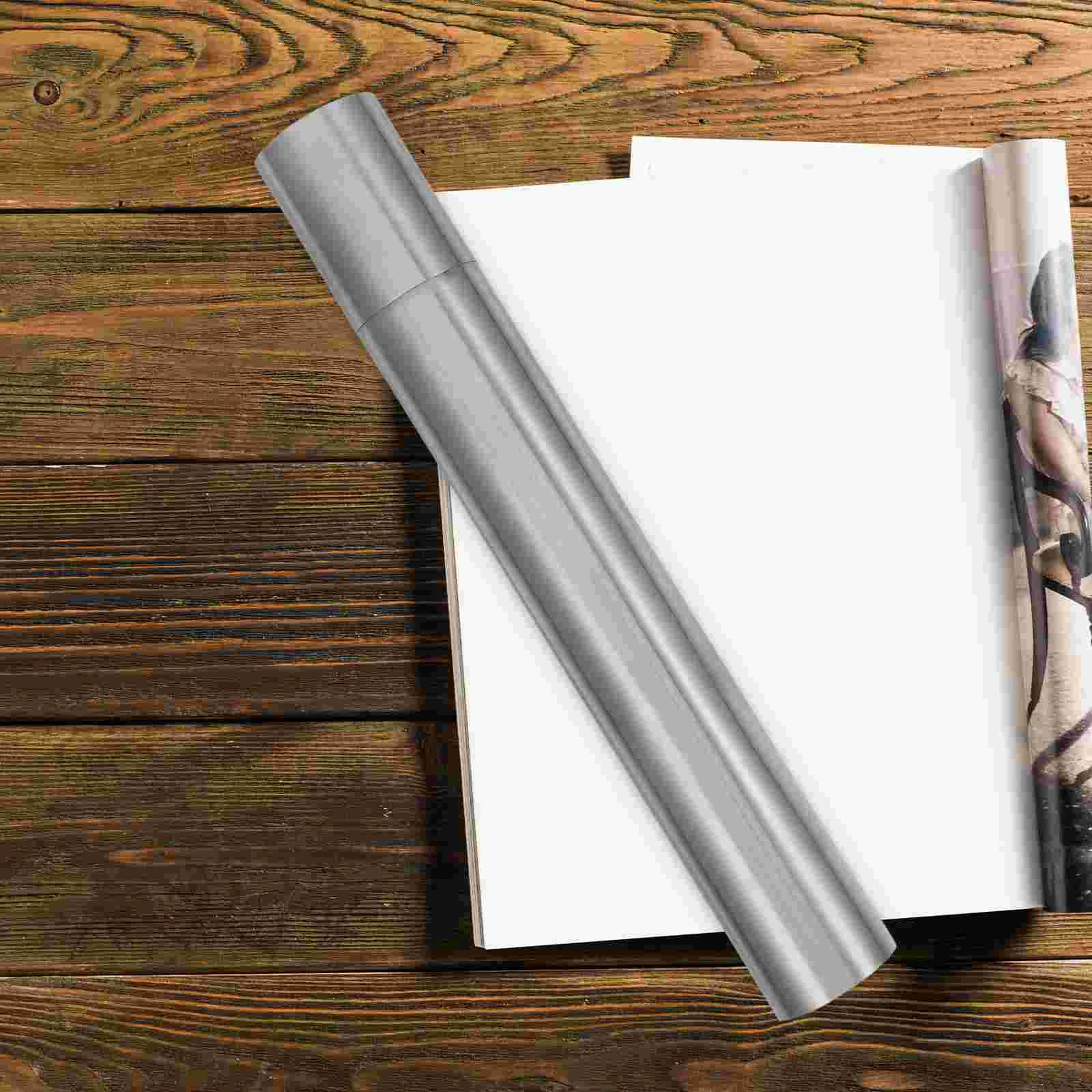 Document Tube Birth Certificate Holder for Travel Blueprint Storage Silver Rack Work