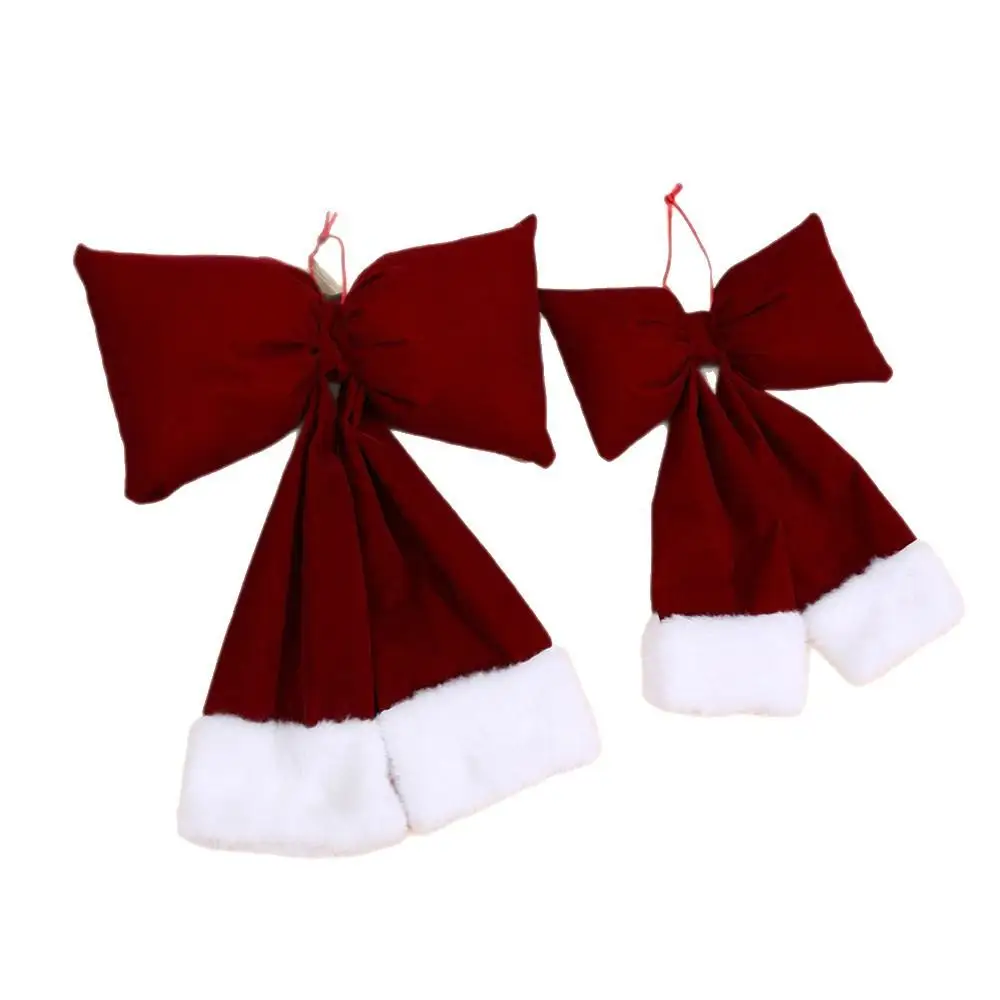 

Christmas Bow Pendant New Plush Hanging Decorations Christmas Tree Scene Layout