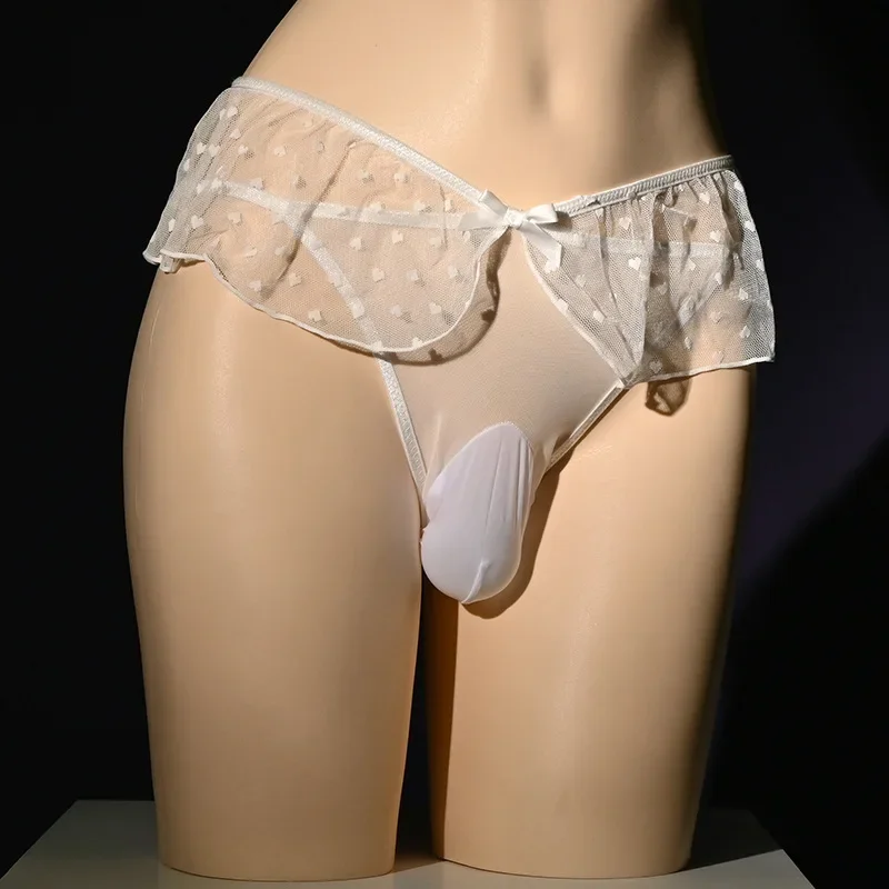 

Comfy Sissy Panties Transparent Mens Mesh Gay Underwear Hollow Hip 2024 Male Thin Bikini Hombre Lingerie Low Waist Knickers Hot