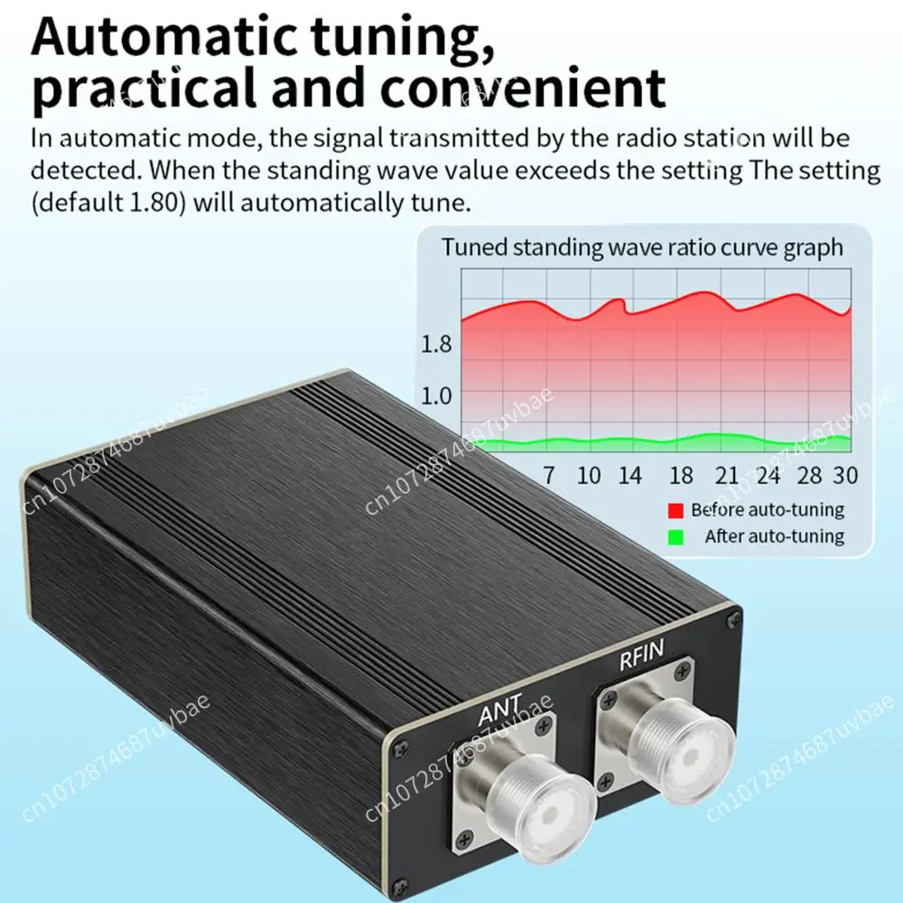tuner-d'antenne-automatique-atu100-pro-18-55-mhz-avec-ecran-oled-de-096-pouce-rechargeable-coque-abs-mini-tuner-d'antenne-pour-radio-hf