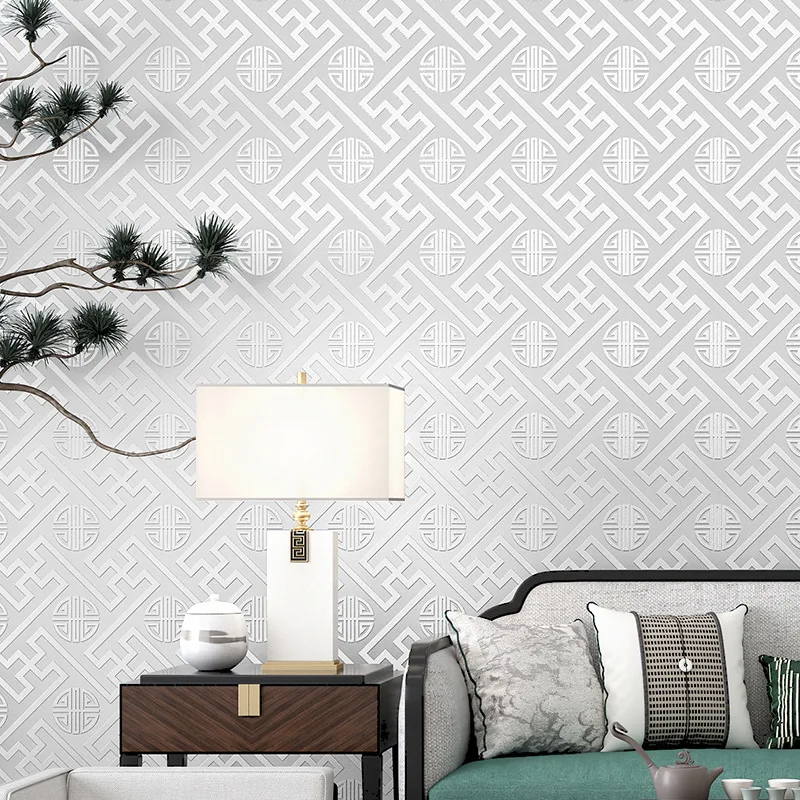 Minimalist, Modern and New Chinese Style Wallpaper for Bedrooms Study Rooms and Classical Wallpaper for Hotels Home Decor