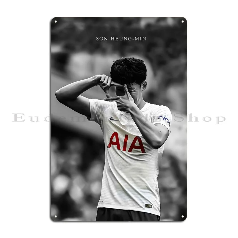 Son Heung Min Metal Sign Personalized Wall Decor Garage Funny Home Tin Sign Poster