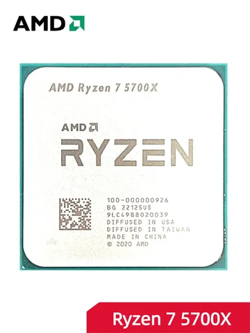 AMD Ryzen 7 R7 5700X 3.4GHz 8-Core 16-Thread New CPU Socket AM4 No Fan Processor