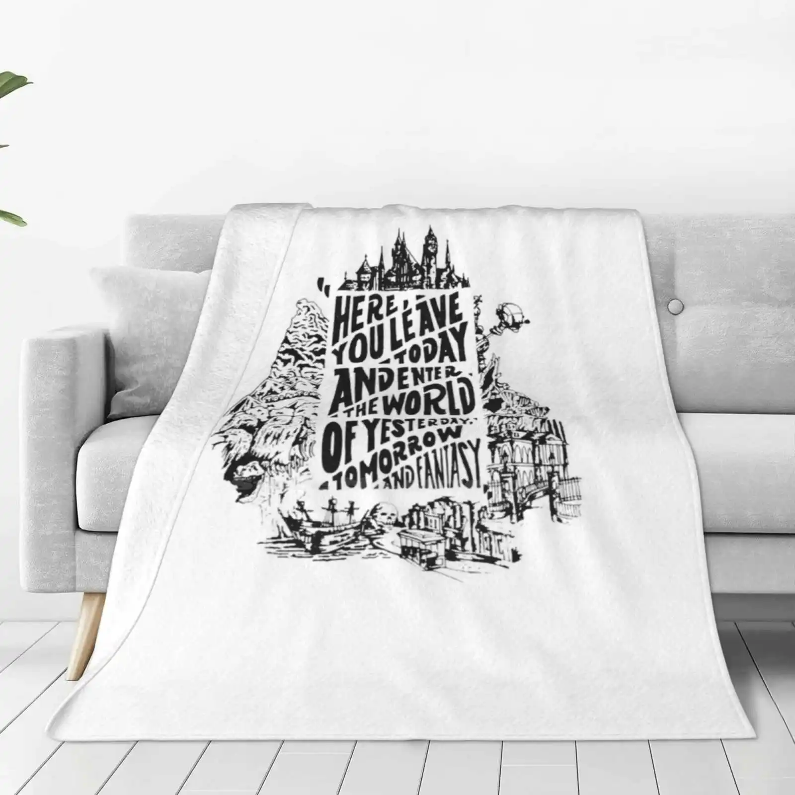 You'Ll Be In My Heart ( On White ) Low Price New Print Novelty Fashion Soft Warm Blanket Typography Tumblr Fantasyland Park