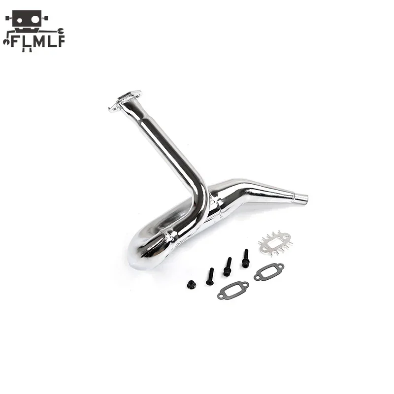 Metalowa rura wydechowa Tuned Pipe Kit dla 1/5 HPI ROFUN BAHA ROVAN KM BAJA 5FC Truck Rc Car Parts