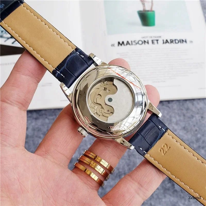 Brand Mens Watches Luxury Waterproof Automatic Mechanical Wristwatch Men Business Luminous Quartz Watch Leather Clock