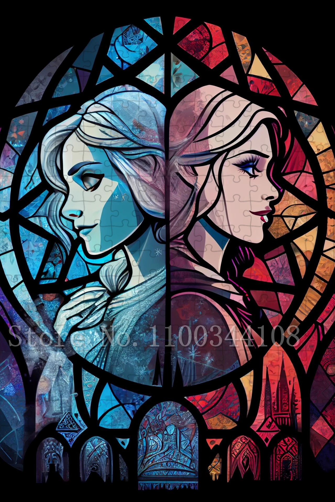 Rompecabezas de Frozen de películas de Disney, rompecabezas de dibujos animados de princesa Elsa y Anna para niños, juguetes de juego de inteligencia