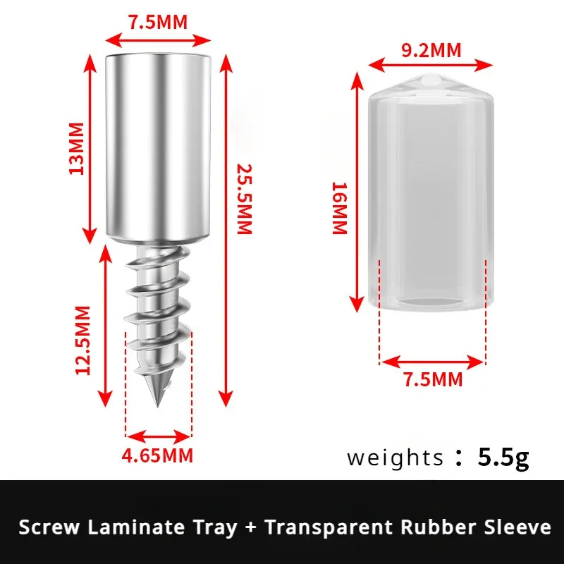Self Tapping Screw Wardrobe Shelf Support Pegs Layer Plate Holder Septum Brackets with Non-Slip Sleeve for Fixed Insta