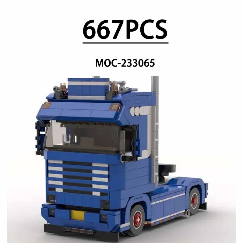 

MOC-233065 Грузовик HD 78, тяжелое оборудование, транспортный автомобиль, 667 предметов, строительный блок, игрушка, детский подарок на день рождения, Рождественский подарок