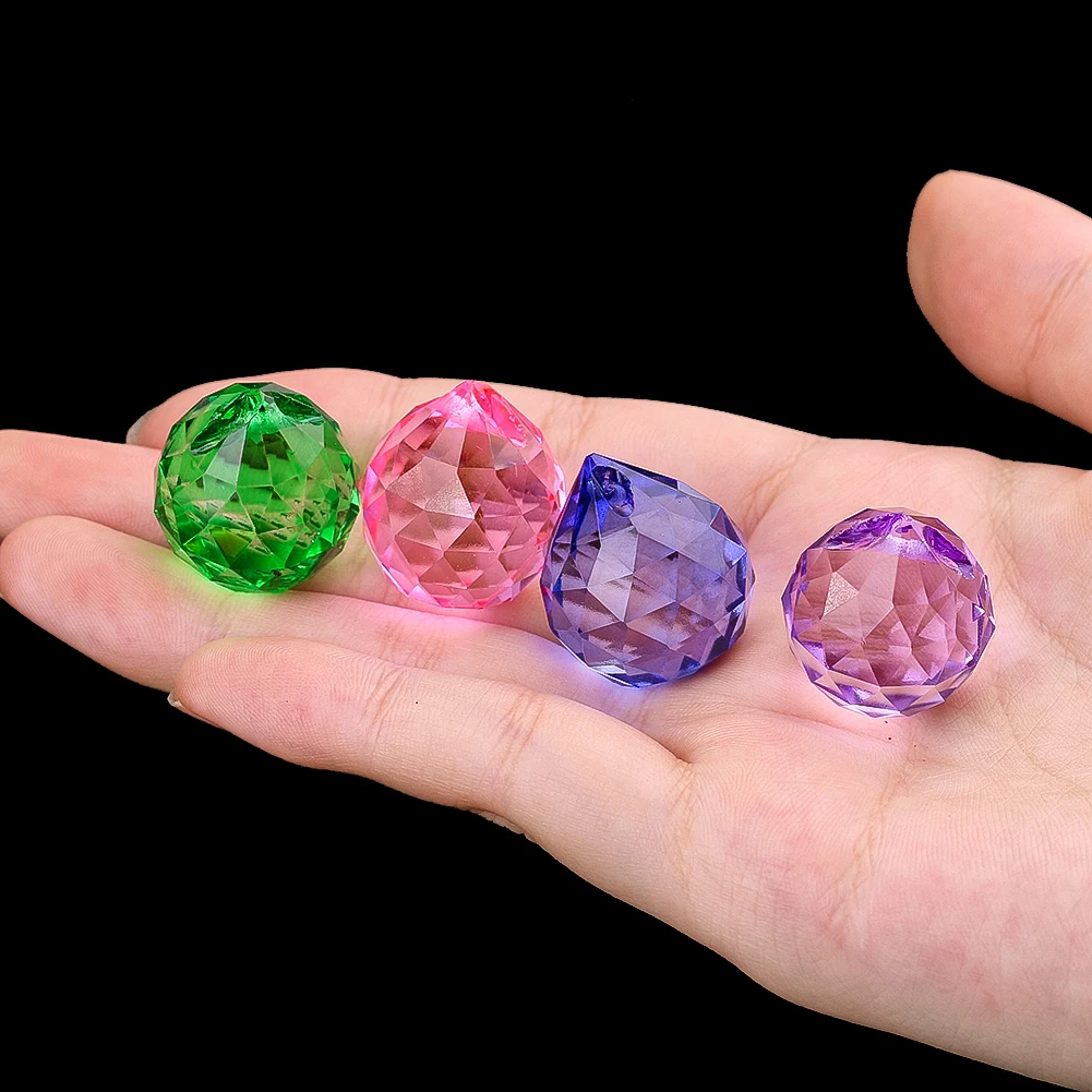 6pcs 20mm K9 Crystal Glass Bal - Crystal Ball Decor recension och pris