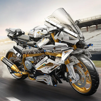 2435-Piece Motorcycle Building Blocks - Collectible Supercar Model, Realistic Detail Design, Home/Office Decoration and Enthusiast Gift
