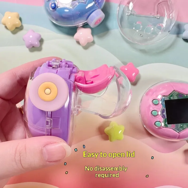 たまごっちパラダイス ハードケース 透明 愛らしいおもちゃケース 交換用ギフト すべての年齢層に最適 友達へのクリスマスプレゼントに最適