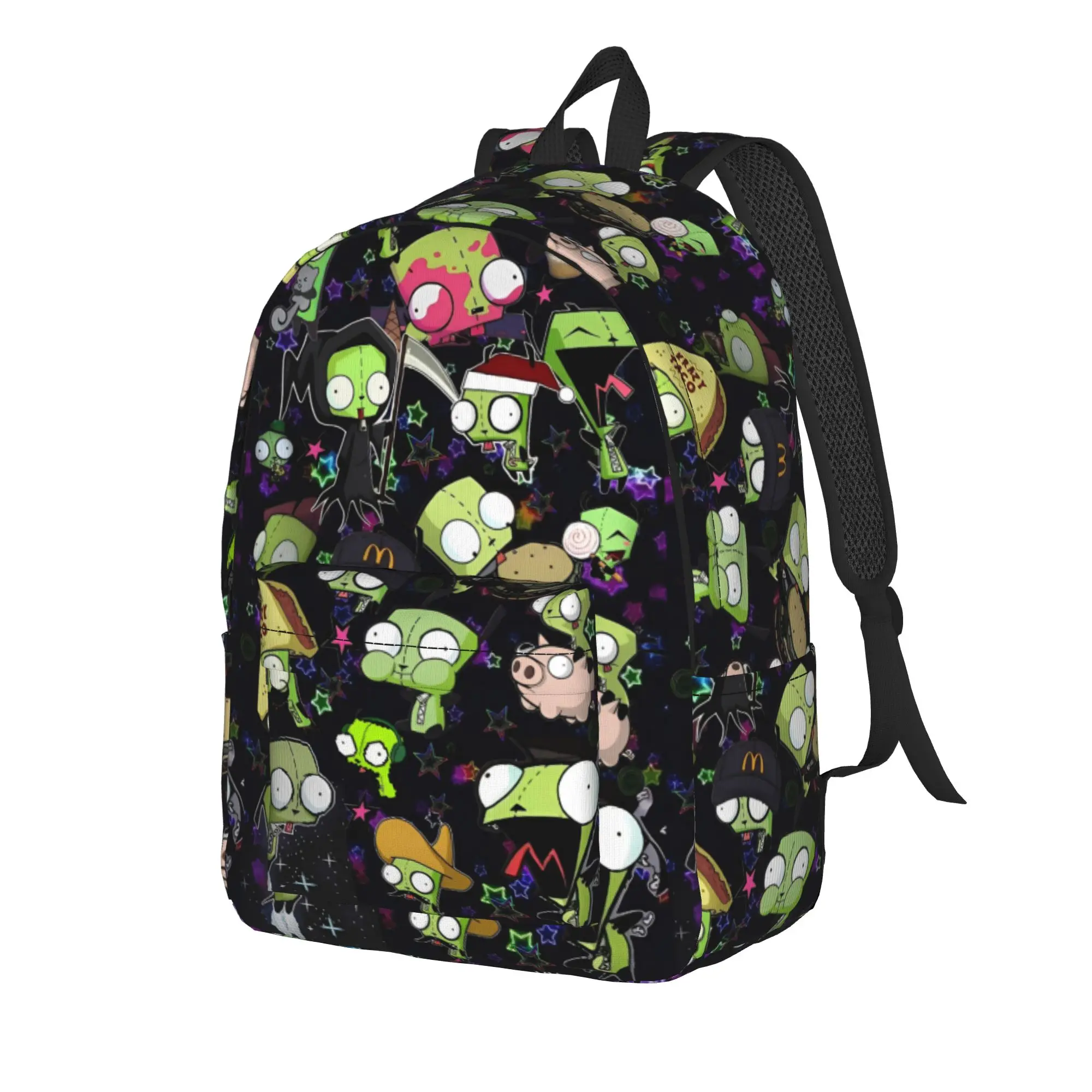 Cute Invaders Zims  Cool Backpack Lightweight High School Business Daypack for Men Women College Shoulder Bag