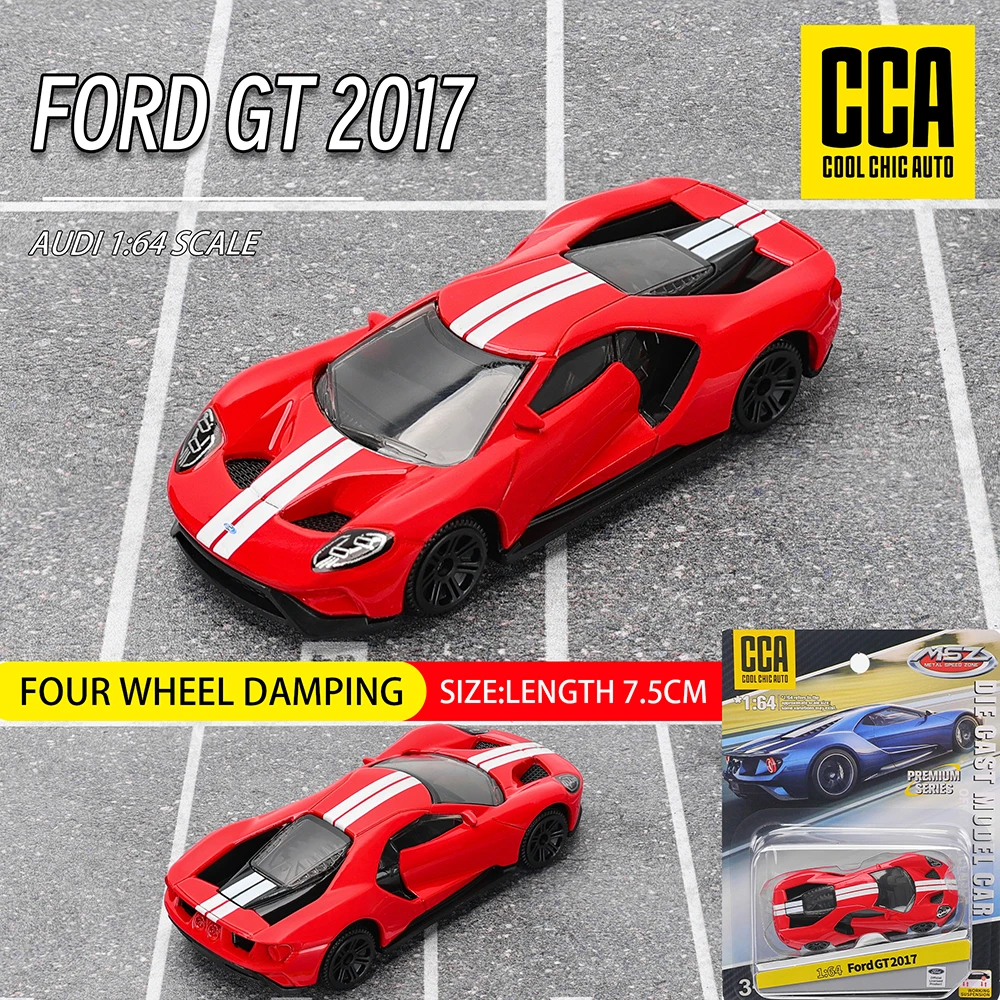 CCA MSZ 1:64 FORD GT  Exquisite hanging model classic car static car model alloy die-casting car model collection toy