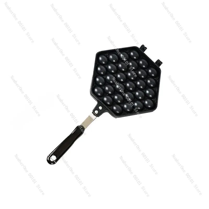 Egg Waffle Maker Pan Non Stick Baking Tool Household Crispy Bubble Egg Cake Mold Double Side Frying Skillet Home Kitchen Baker