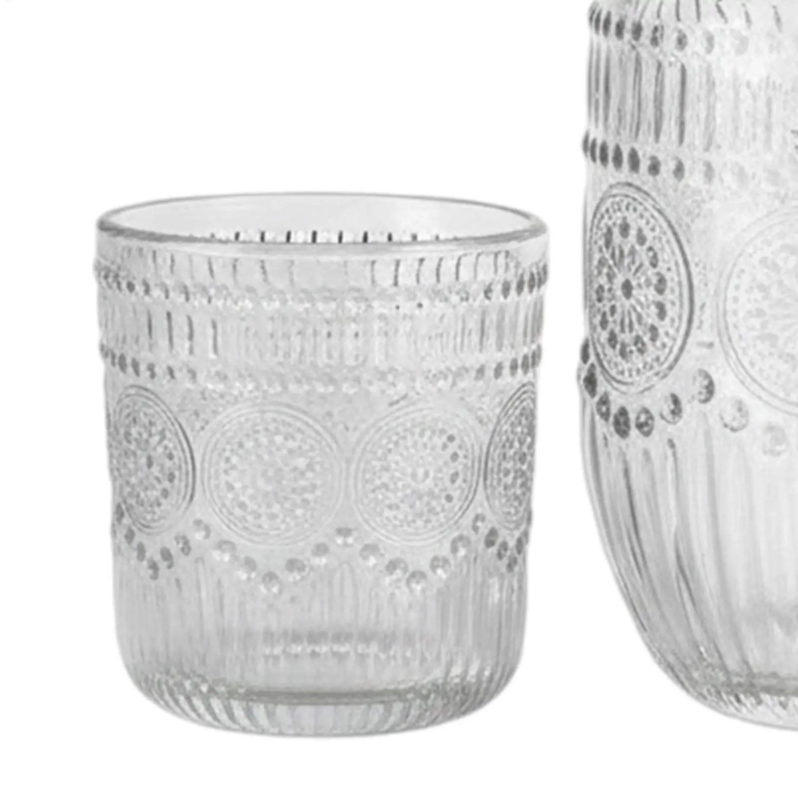 Bedside Water Carafe And Glass Set Snowflake Design High Transparency Water Pitcher Accommodating Beverages Like tea Juice Milk