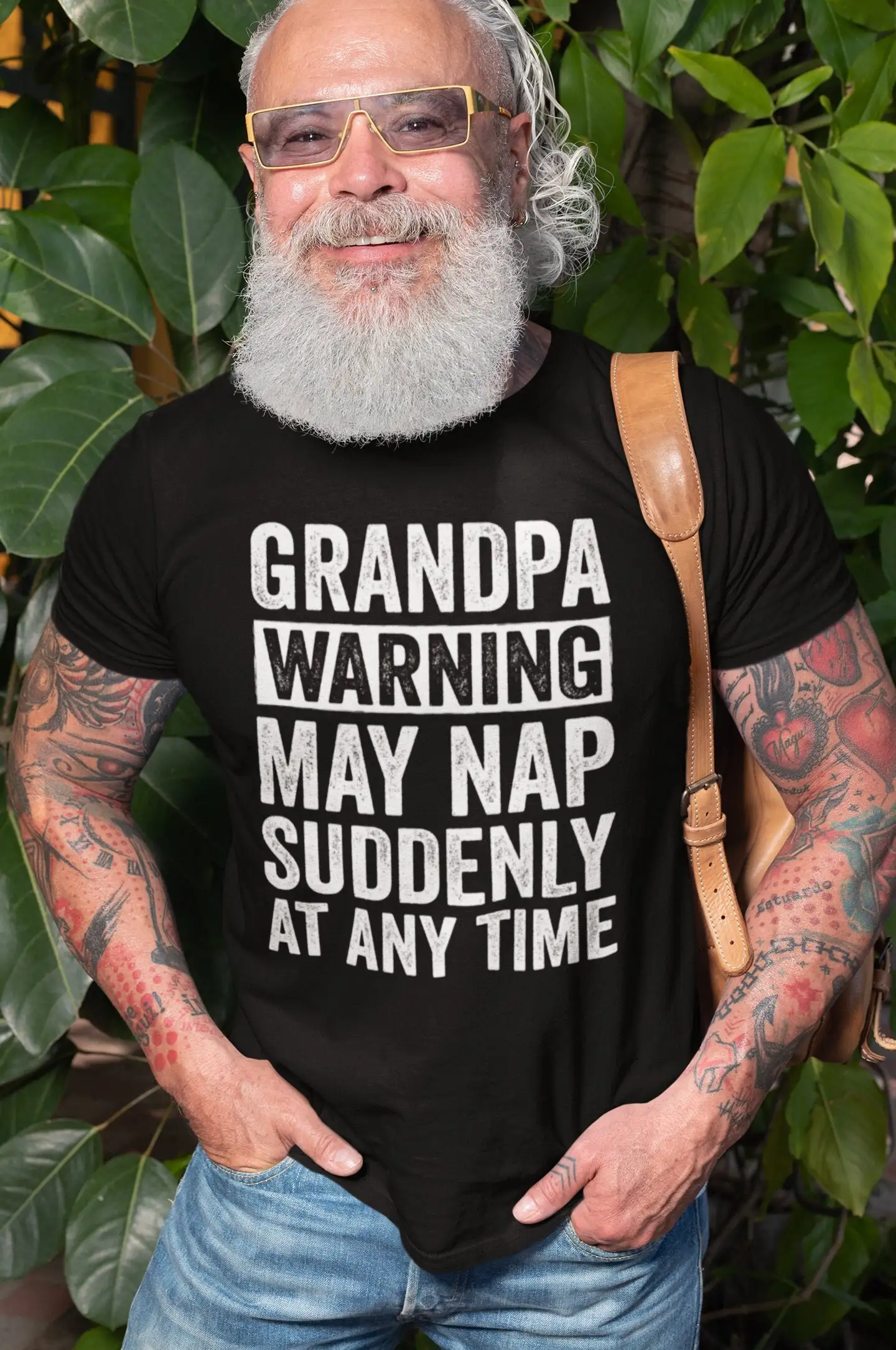 Mens Grandpa T Shirt Funny May Nap Grandfather S Fathers Day For