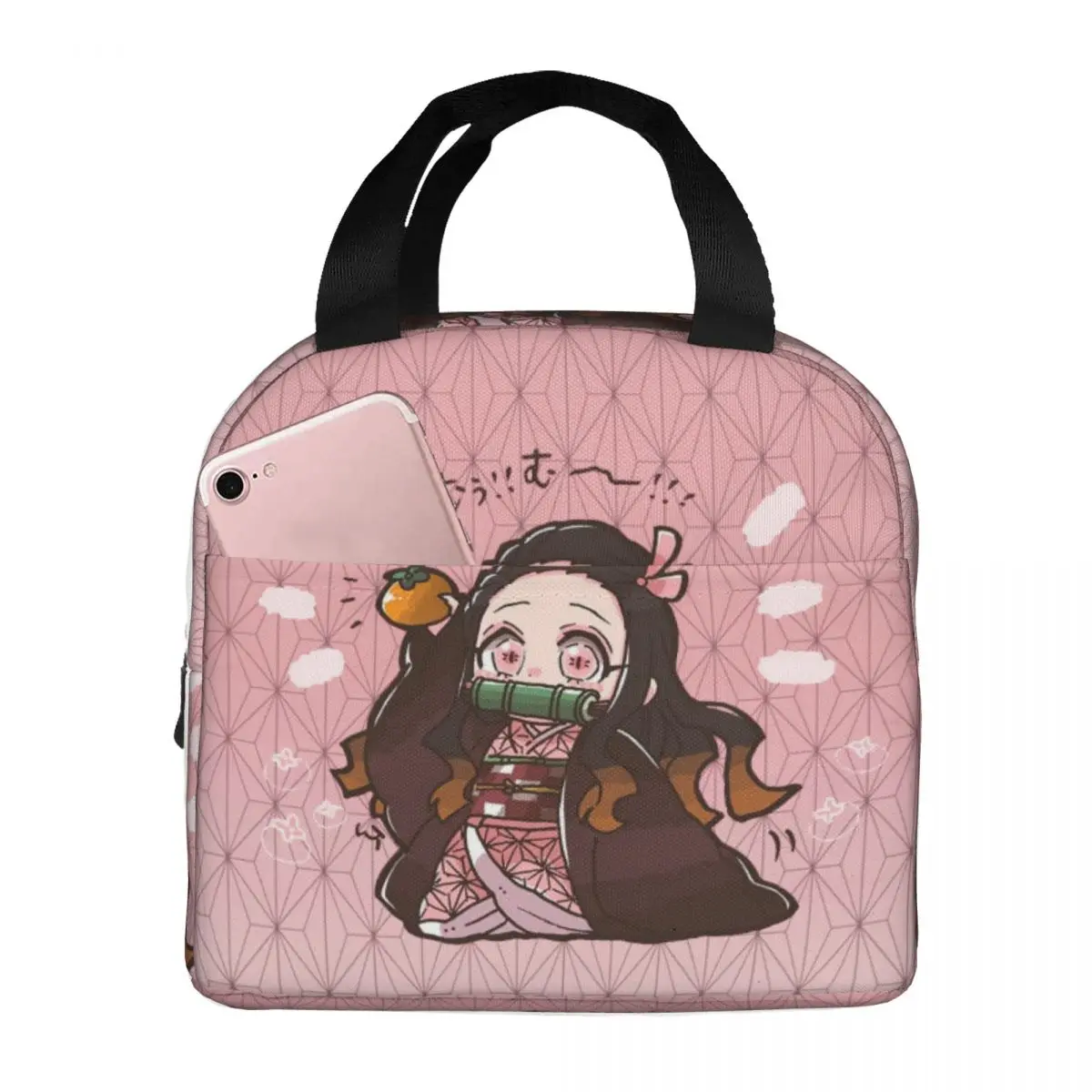 Anime Lunch Bag Tote Meal Bag Reusable Insulated Portable Anime Lunch Box for Women Mens Boy Girl Work School Picnic