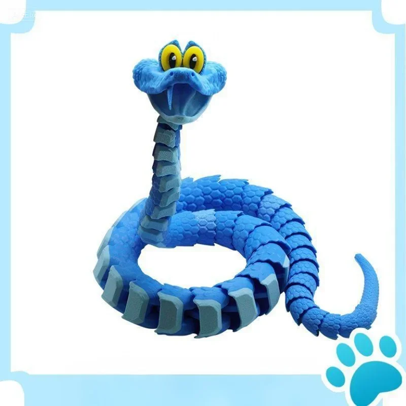 Modello Gary serpente stampato in 3D Action Figure snodabile 40 cm Simulazione articolata Giocattolo Serpente Amico di Judy e Nick, Regalo per bambini