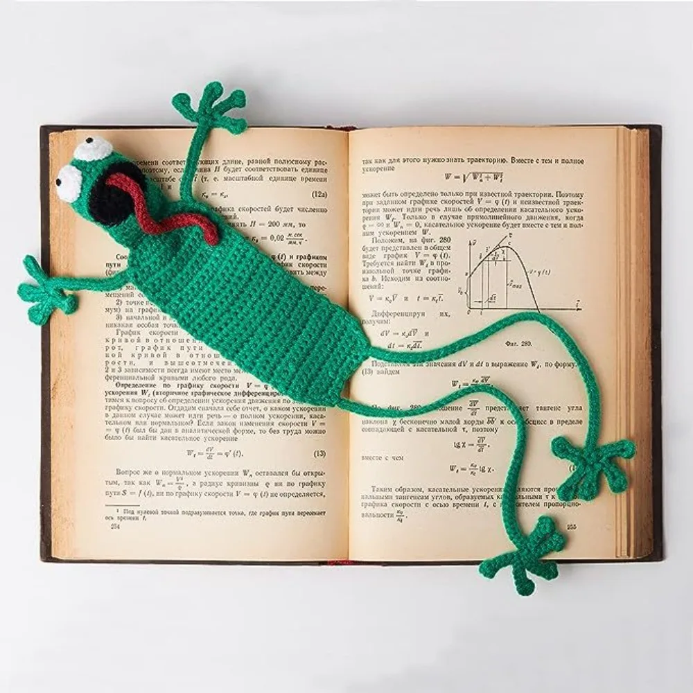 Imagem -05 - Stereo Cartoon Animal Bookmarks Handmade Knitting Octopus Cat Panda Shiba Inu Papelaria Criativa para Crianças 3d