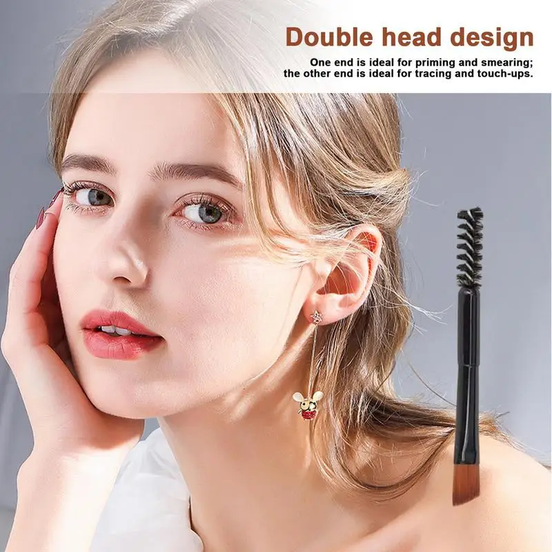 Dual-End Compacte Wenkbrauwborstel Lichtgewicht Make-Up Tool Zacht En Comfortabel Multifunctioneel En Multi-Stijl Make-Up Accessoires Tools