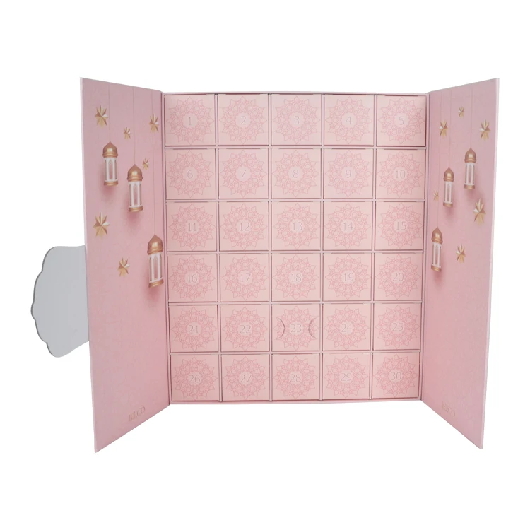 Customized queryCalendrier Ramadan 30 Muslim Mubarak Ramadan Advent Calendar Kalender Countdown Packaging Paper Gift Box Advent