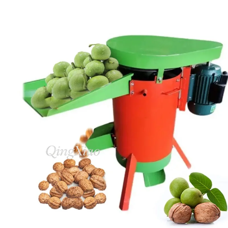 Agricultural Machinery Small Nut Peeling Machine For Jujube Apricot Peach And Walnut Green Skin Removing Separator Home Use view 4