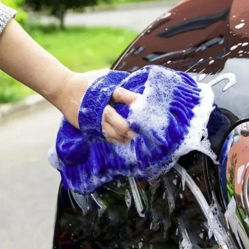 Car Washing Sponge Brush Soft Chenille Microfiber for Car Body Cleaning Water Absorbtion Sponge Brushes Detailing Washer